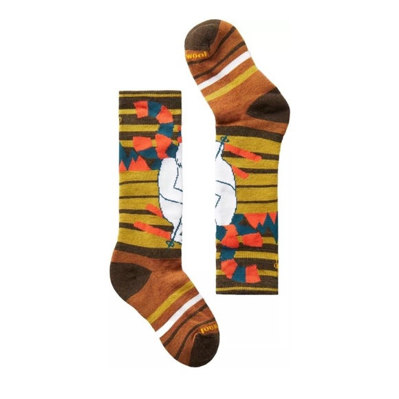 Smartwool Kids' Medium Wintersport Full Cushion Yeti Pattern Over Calf Socks NWT - Picture 6 of 7